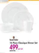 Russell Hobbs 16 Piece Classique Dinner Set-Per Set