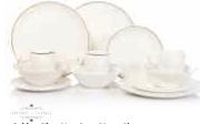Home Living White Rim Dinner Plate Or Gold Or Silver Bowl-Each