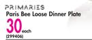 Primaries Paris Bee Loose Dinner Plate-Each
