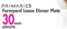Primaries Farmyard Loose Dinner Plate-Each