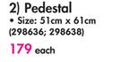 Home Living Pedestal 51x61Cm-Each