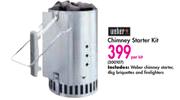 Weber Chimney Starter Kit-Per Kit
