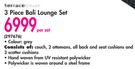 Terrace Leisure 3 Piece Bali Lounge Set