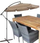 Terrace Leisure 3m Cantilever Umbrella With Flap