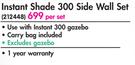 Camp Master Instant Shade 300 Side Wall Set-Per Set