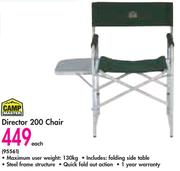 Campmaster director 200 shop chair