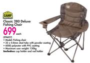 Camp Master Classic 280 Deluxe Fishing Chair-Each