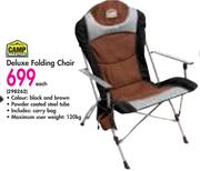 Camp Master Deluxe Folding Chair-Each