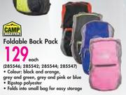 Camp Master Foldable Back Pack-Each