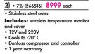 Camp Master 72ltr Fridge/Freezer-Each