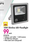 Radiant 10W Slimline Floodlight-Each