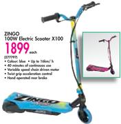 Zingo 100W Electric Scooter X100-Each
