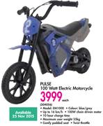 Pulse 100 Watt Electric Motorcycle EM1000-Each
