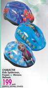 Character Kids Spiderman, Frozen Or Minions Helmets-Each