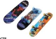 Character 31" Skateboard Ultimate, Amazing Spiderman Or Minions-Each