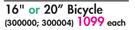 Barbie 16" Or 20" Bicycle-Each