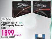 4 Dozen Pro V1 Or V1X Loyalty Reward Pack-Per Pack
