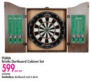 Puma Bristle Dartboard Cabinet Set-Per Set