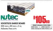 Nutec Socketless Barge Board-ea