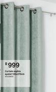 Curtains Sophia (Eyelet) 135 x 270cm