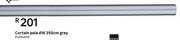 Curtain Pole d16 250cm (Grey)