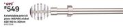 Inspire Extendable Pole Kit Piece (Nickel) d28 160 To 300cm