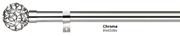 Inspire Extendable Pole Kit (Chrome) d28 160 To 300cm