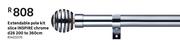 Inspire Extendable Pole Kit Slice (Chrome) d28 200 To 360cm
