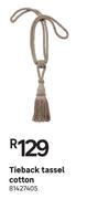 Tieback Tassel Cotton