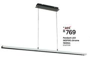 Inspire Chrome 1920lm LED Pendant
