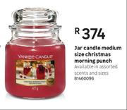 Jar Candle Medium Size Christmas Morning Punch