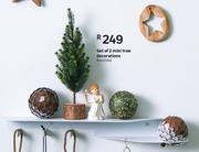 Set Of 2 Mini Tree Decorations