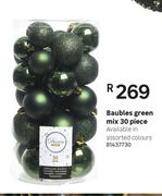 Baubles Green Mix (30 Peice)