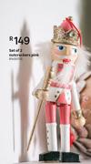 Set Of 2 Nutcrackers (Pink)