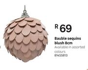 Bauble Sequins Blush (8cm)