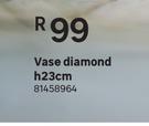 Vase Diamond H23cm