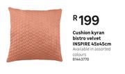 Inspire Kyran Bistro Cushion (Velvet) 45 x 45cm