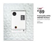 Inspire Frame Polly (White) 10 x 15cm