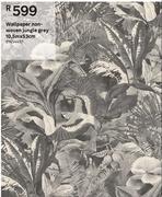 Wallpaper Non Woven Jungle Grey 10.5m x 53cm