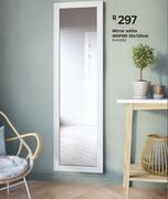 Inspire Mirror (White) 30 x 120cm