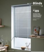 Venetian Aluminium Blind (White) 25mm-40 x 160cm