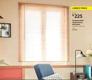 Venetian Wood Blind (Natural) 40 x 130cm
