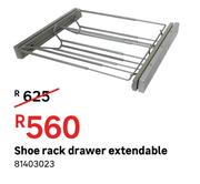 Shoe Rack Drawer Extendable