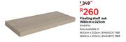 Floating Shelf (Oak) W 80cm x D 23cm