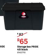 Pride Storage Box (Black) 45Ltr
