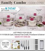 AMC Family Cookware Combo-C1703