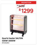 Salton 400W-2000W Quartz Heater