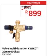 Kwikot 22mm 600 Kpa Multi Function Valve