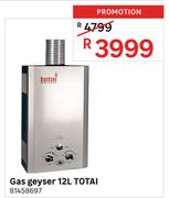 Totai 12L Gas Geyser