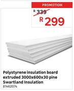 Swartland Pine Insulation Extruded Polystyrene Insulation Board-3000 x 600 x 30